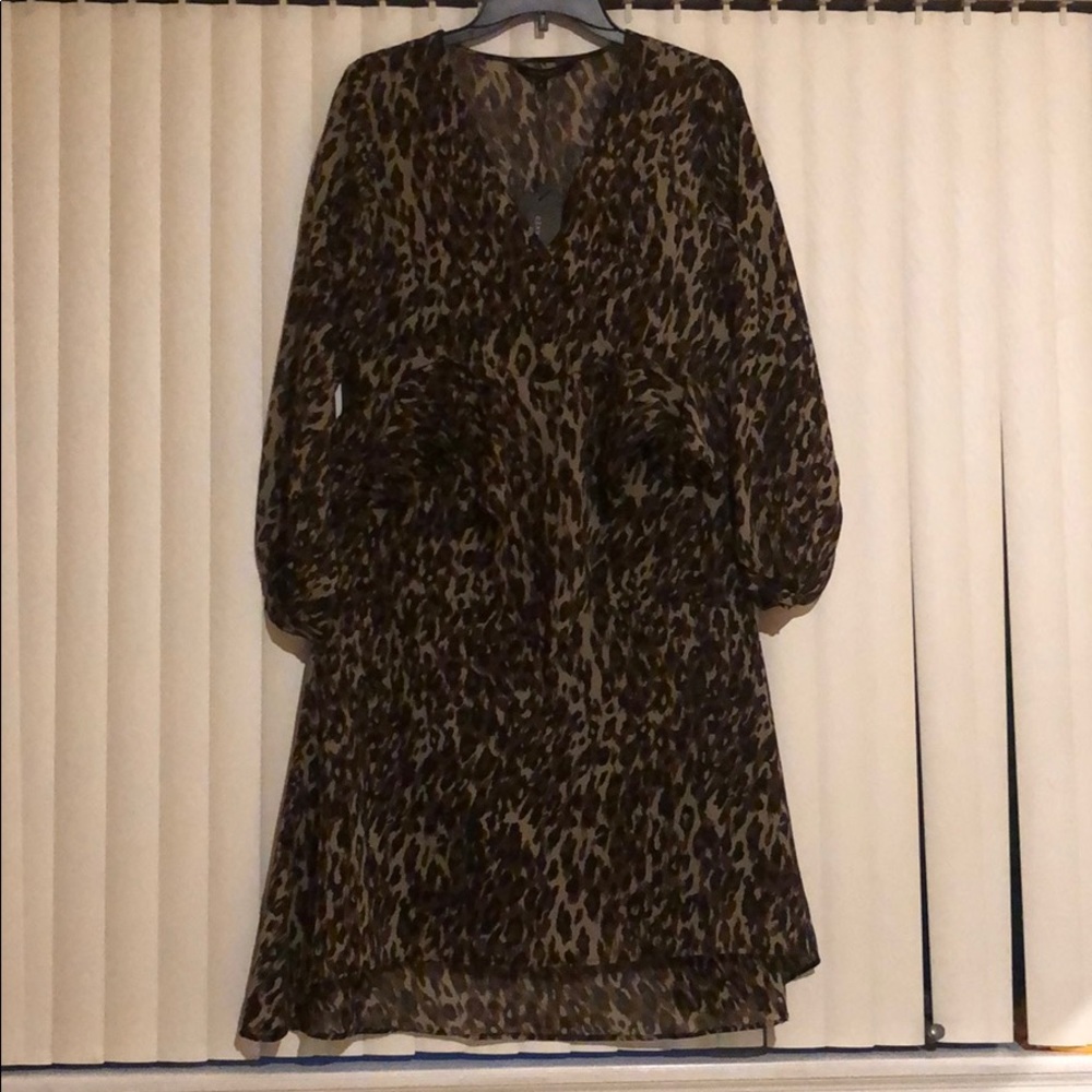 Walter Baker Leopard Print Ruffle Adam Dress - Picture 4 of 6